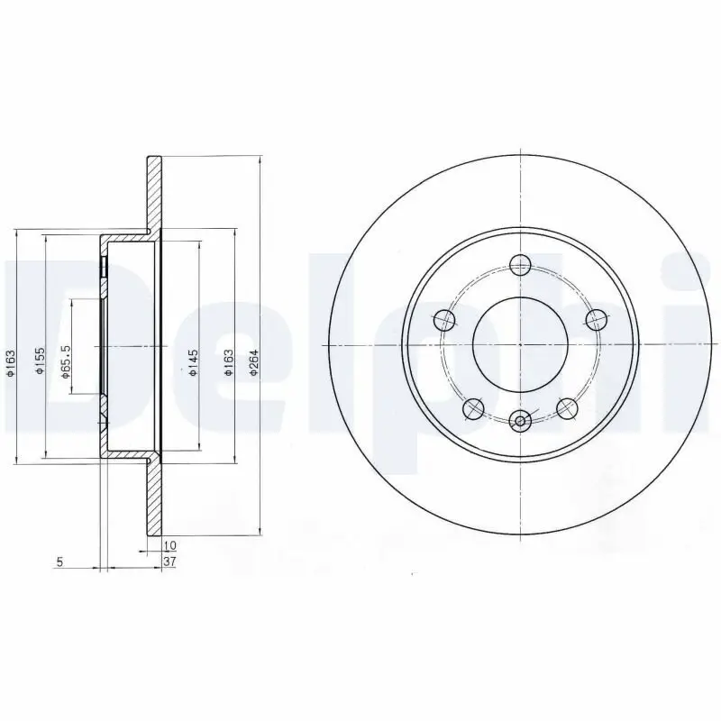 Bremsscheibe DELPHI BG3406C