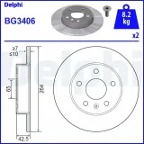 Bremsscheibe DELPHI BG3406