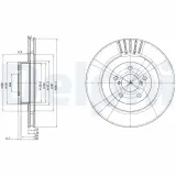 Bremsscheibe DELPHI BG3413