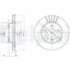 Bremsscheibe DELPHI BG3417