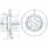 Bremsscheibe DELPHI BG3418