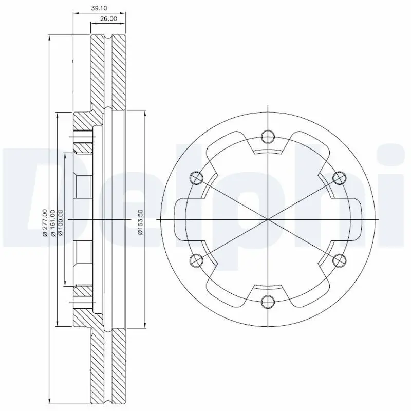 Bremsscheibe DELPHI BG3422