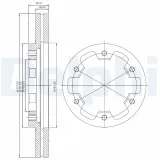 Bremsscheibe DELPHI BG3422