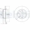 Bremsscheibe Vorderachse DELPHI BG3426