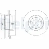 Bremsscheibe Vorderachse DELPHI BG3426