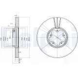 Bremsscheibe DELPHI BG3504