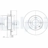 Bremsscheibe DELPHI BG3505