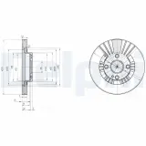 Bremsscheibe DELPHI BG3509