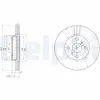 Bremsscheibe DELPHI BG3520 Bild Bremsscheibe DELPHI BG3520