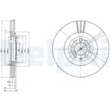 Bremsscheibe Vorderachse DELPHI BG3528