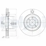 Bremsscheibe Vorderachse DELPHI BG3529