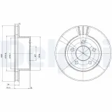 Bremsscheibe Vorderachse DELPHI BG3533