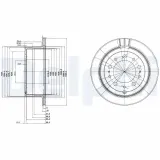 Bremsscheibe DELPHI BG3534