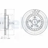 Bremsscheibe DELPHI BG3536