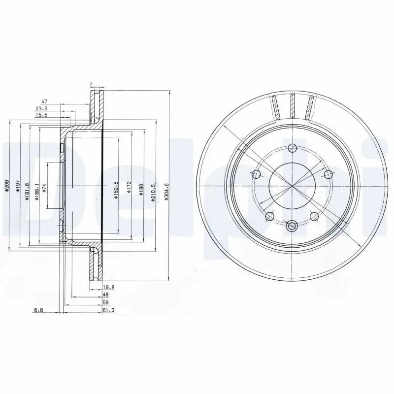 Bremsscheibe DELPHI BG3542