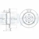 Bremsscheibe DELPHI BG3542