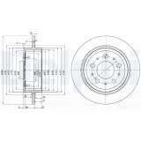 Bremsscheibe Hinterachse DELPHI BG3543