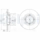 Bremsscheibe Vorderachse DELPHI BG3551