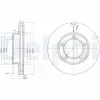 Bremsscheibe Vorderachse DELPHI BG3558