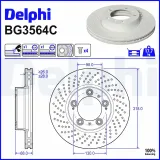 Bremsscheibe DELPHI BG3564C