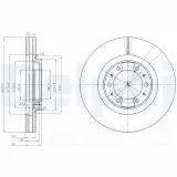 Bremsscheibe Vorderachse DELPHI BG3586