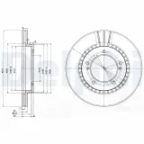 Bremsscheibe Vorderachse DELPHI BG3587