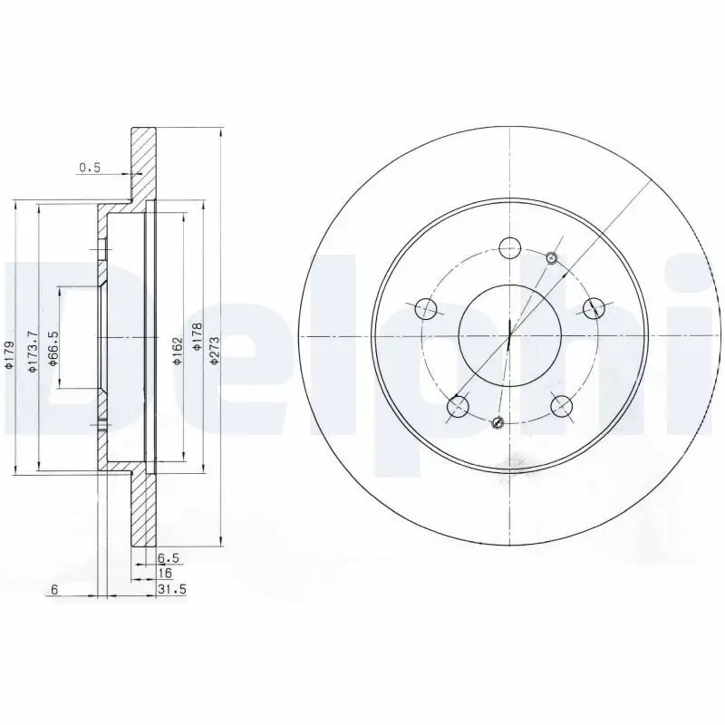 Bremsscheibe DELPHI BG3607