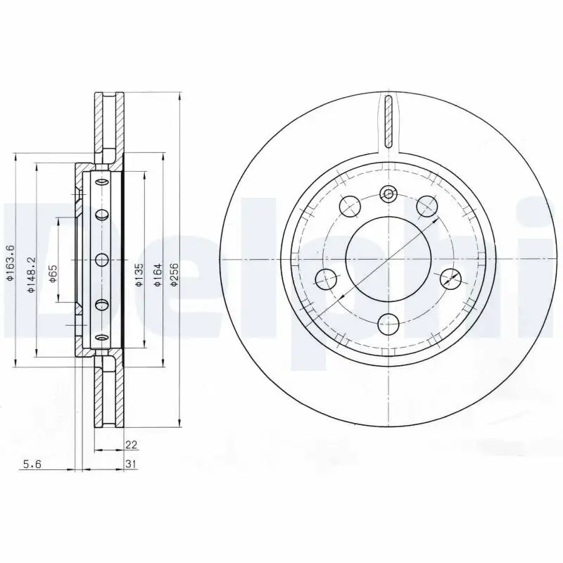 Bremsscheibe DELPHI BG3611