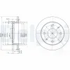 Bremsscheibe Vorderachse DELPHI BG3618 Bild Bremsscheibe Vorderachse DELPHI BG3618