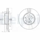 Bremsscheibe DELPHI BG3628
