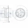 Bremsscheibe Hinterachse DELPHI BG3629