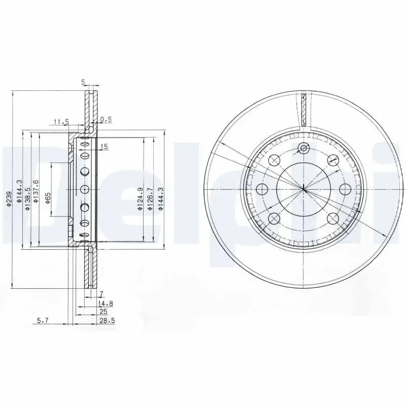 Bremsscheibe DELPHI BG3658