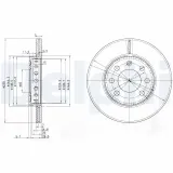 Bremsscheibe DELPHI BG3658