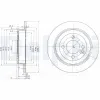 Bremsscheibe Hinterachse DELPHI BG3662C Bild Bremsscheibe Hinterachse DELPHI BG3662C