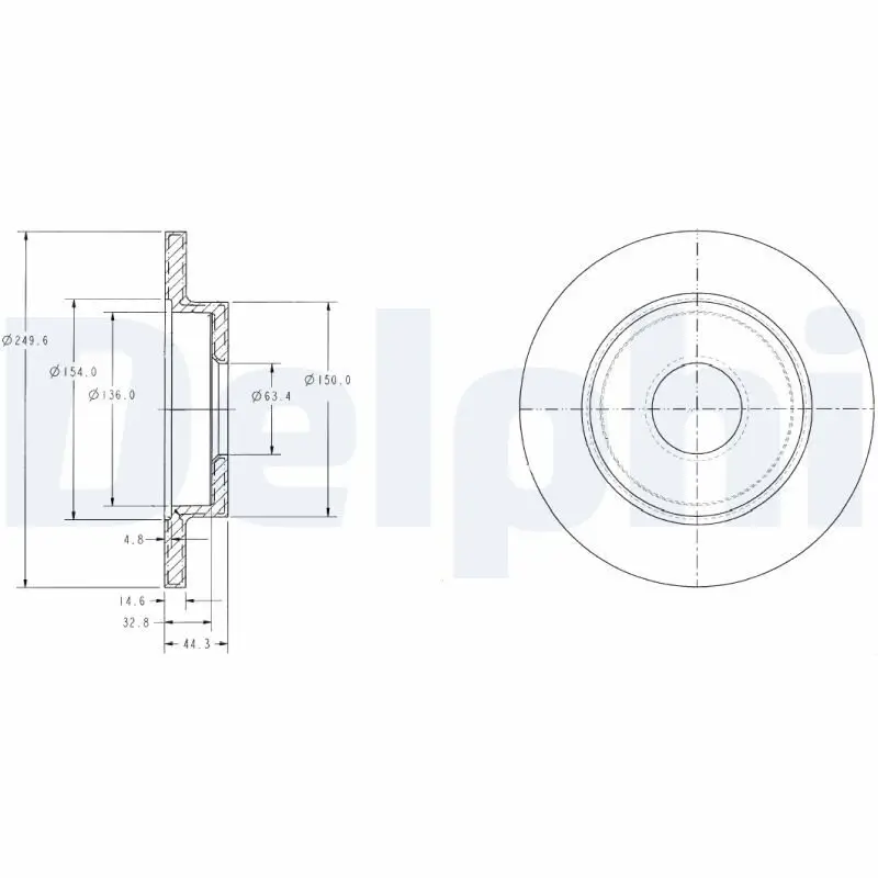 Bremsscheibe DELPHI BG3673