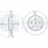Bremsscheibe Vorderachse DELPHI BG3678