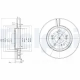 Bremsscheibe Vorderachse DELPHI BG3678