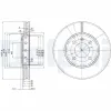 Bremsscheibe Vorderachse DELPHI BG3694