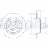 Bremsscheibe Hinterachse DELPHI BG3725