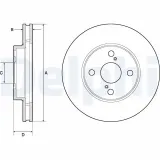 Bremsscheibe DELPHI BG3734