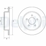 Bremsscheibe DELPHI BG3739