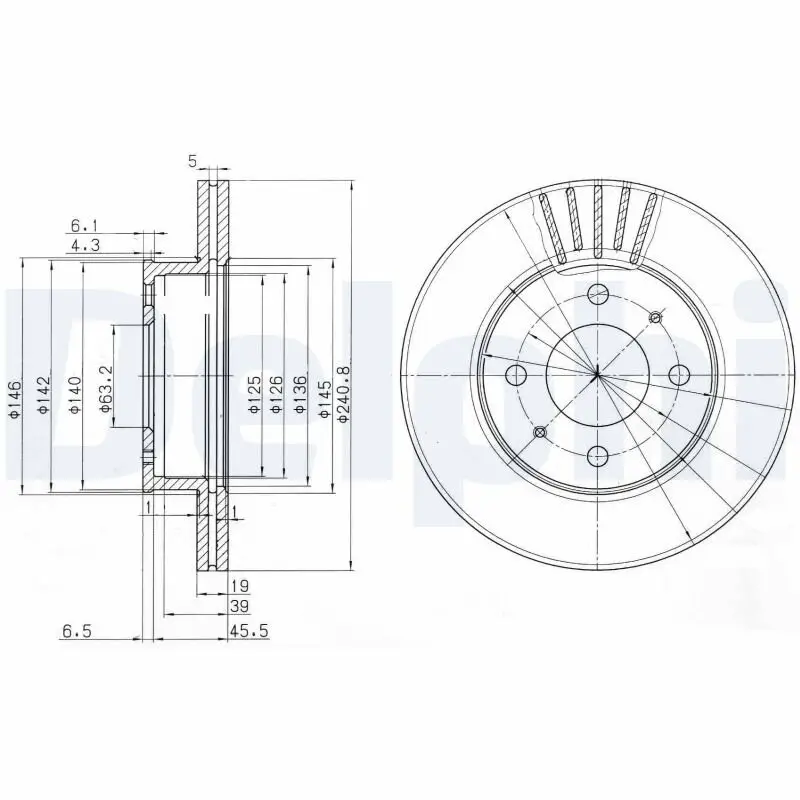 Bremsscheibe DELPHI BG3749