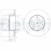 Bremsscheibe DELPHI BG3751 Bild Bremsscheibe DELPHI BG3751