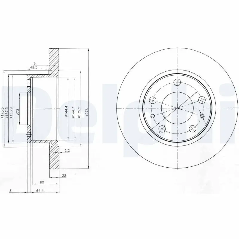 Bremsscheibe DELPHI BG3752
