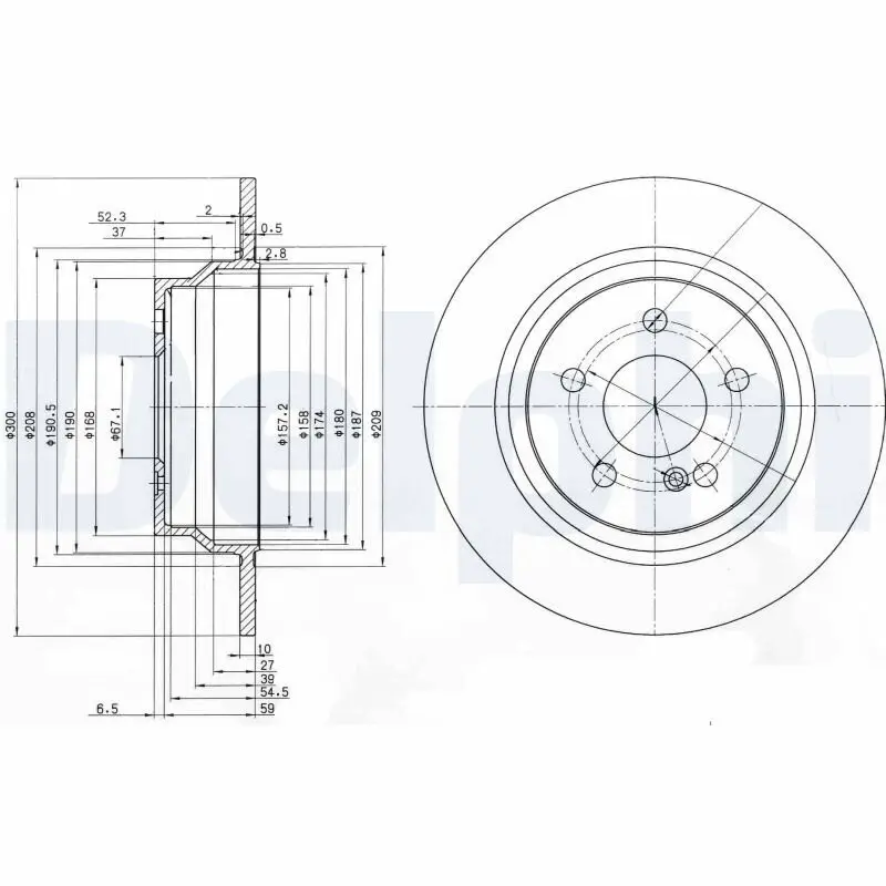 Bremsscheibe DELPHI BG3757