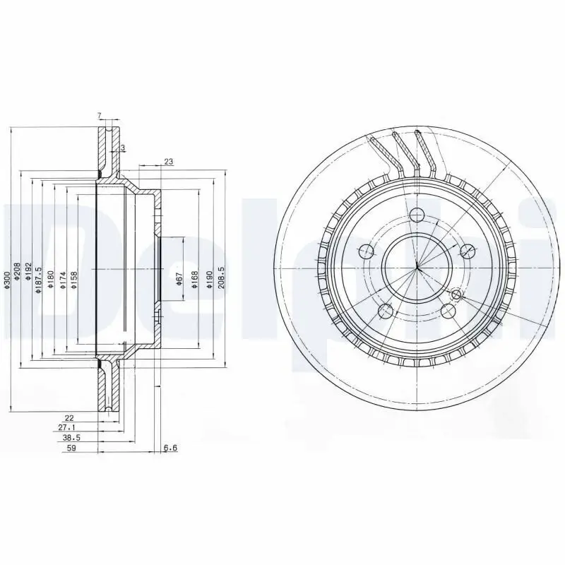 Bremsscheibe DELPHI BG3758