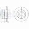 Bremsscheibe Vorderachse DELPHI BG3763 Bild Bremsscheibe Vorderachse DELPHI BG3763