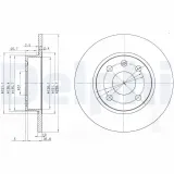 Bremsscheibe Hinterachse DELPHI BG3771