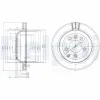 Bremsscheibe DELPHI BG3775C Bild Bremsscheibe DELPHI BG3775C