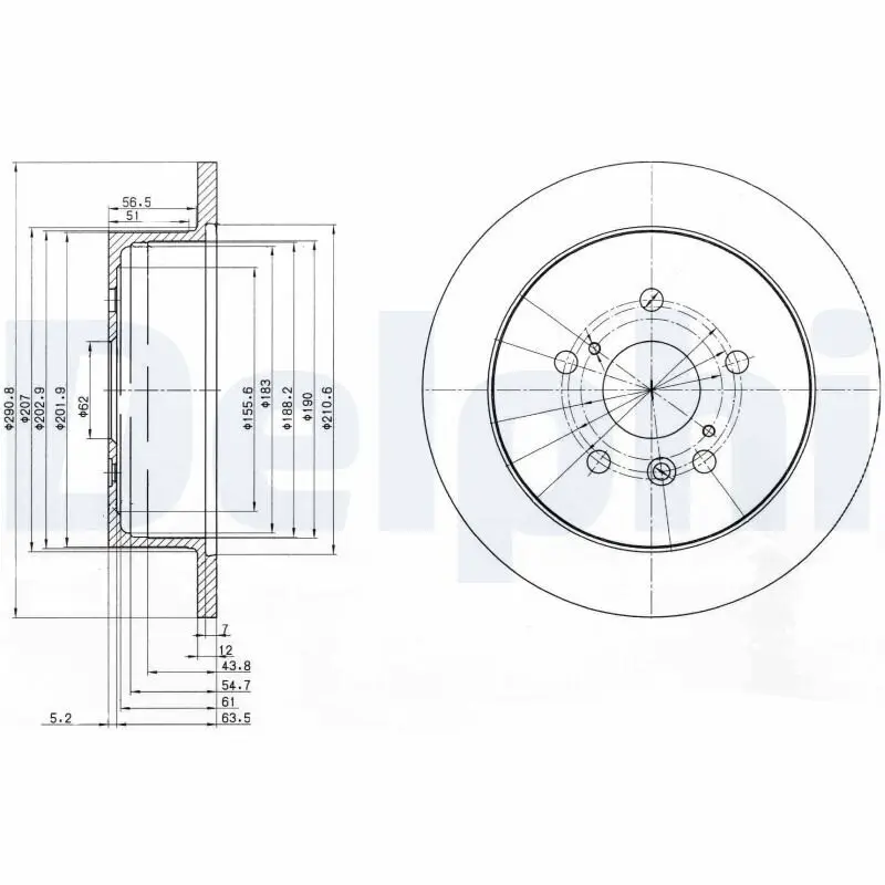 Bremsscheibe DELPHI BG3779